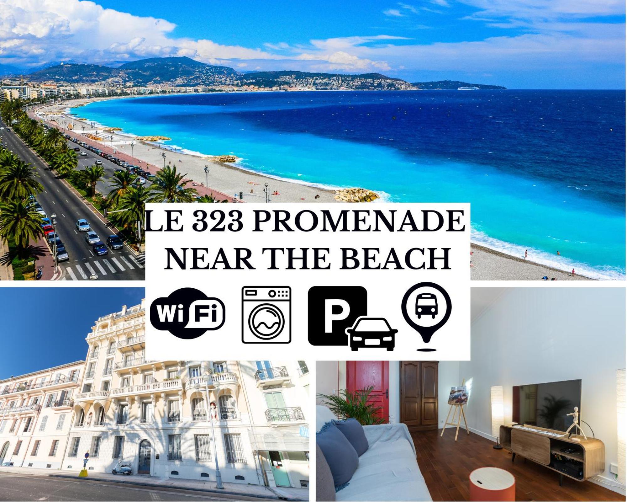 Le 323 Prom - 2 Chambres - Ac - Parking - Tram Et Supermarche Proches - Front De Mer Ница Екстериор снимка
